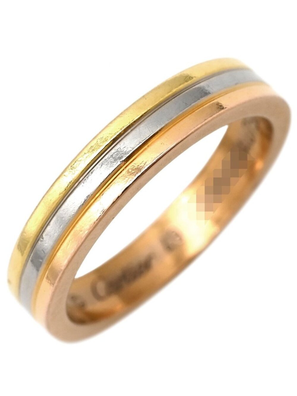 Cartier Ring Louis Vendome White Gold Yellow Pink